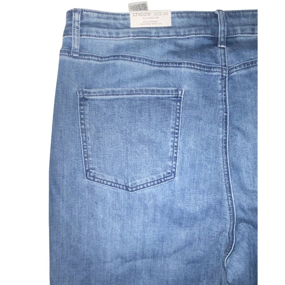 Embellished Embroidered Chico’s NWT Women’s Jeans Wide Leg Size 4R / US 20R - Picture 13 of 13